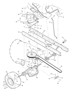 Part Location Diagram of 690166E700 Briggs and Stratton Brkt. shift r.h. te